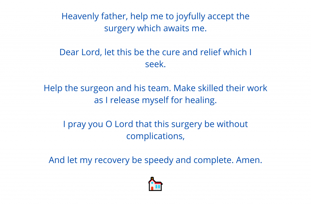 Prayer for surgery 1