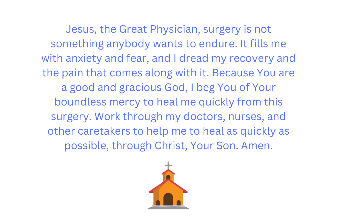 Prayer for Recovery from Surgery - Prayer | Simple Faith