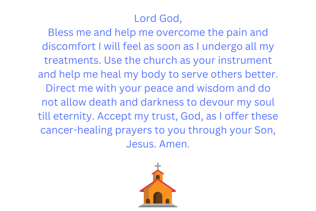 prayers for healing cancer