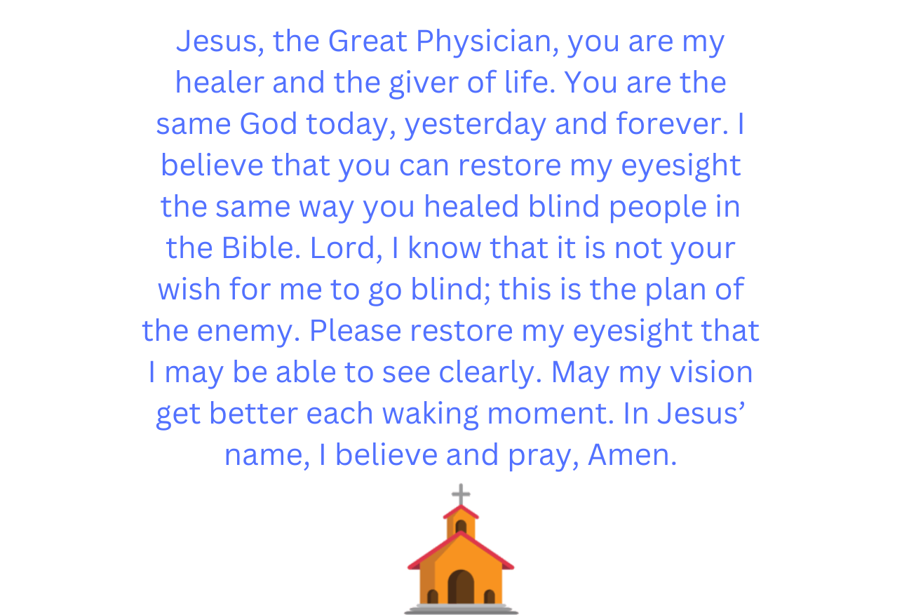 3 Prayer for Healing Eyes - Prayer | Simple Faith