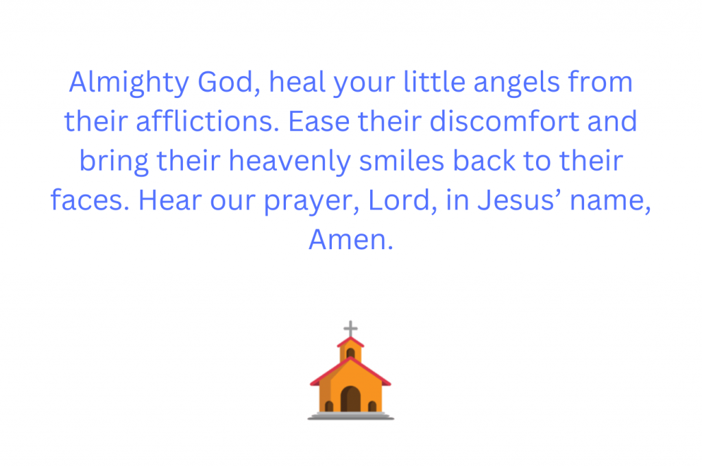 Short Prayer for Sick Child