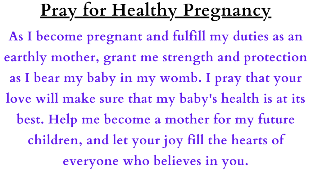 Faith-Filled Pregnancy: A Journey of Prayer and Blessings - Prayer
