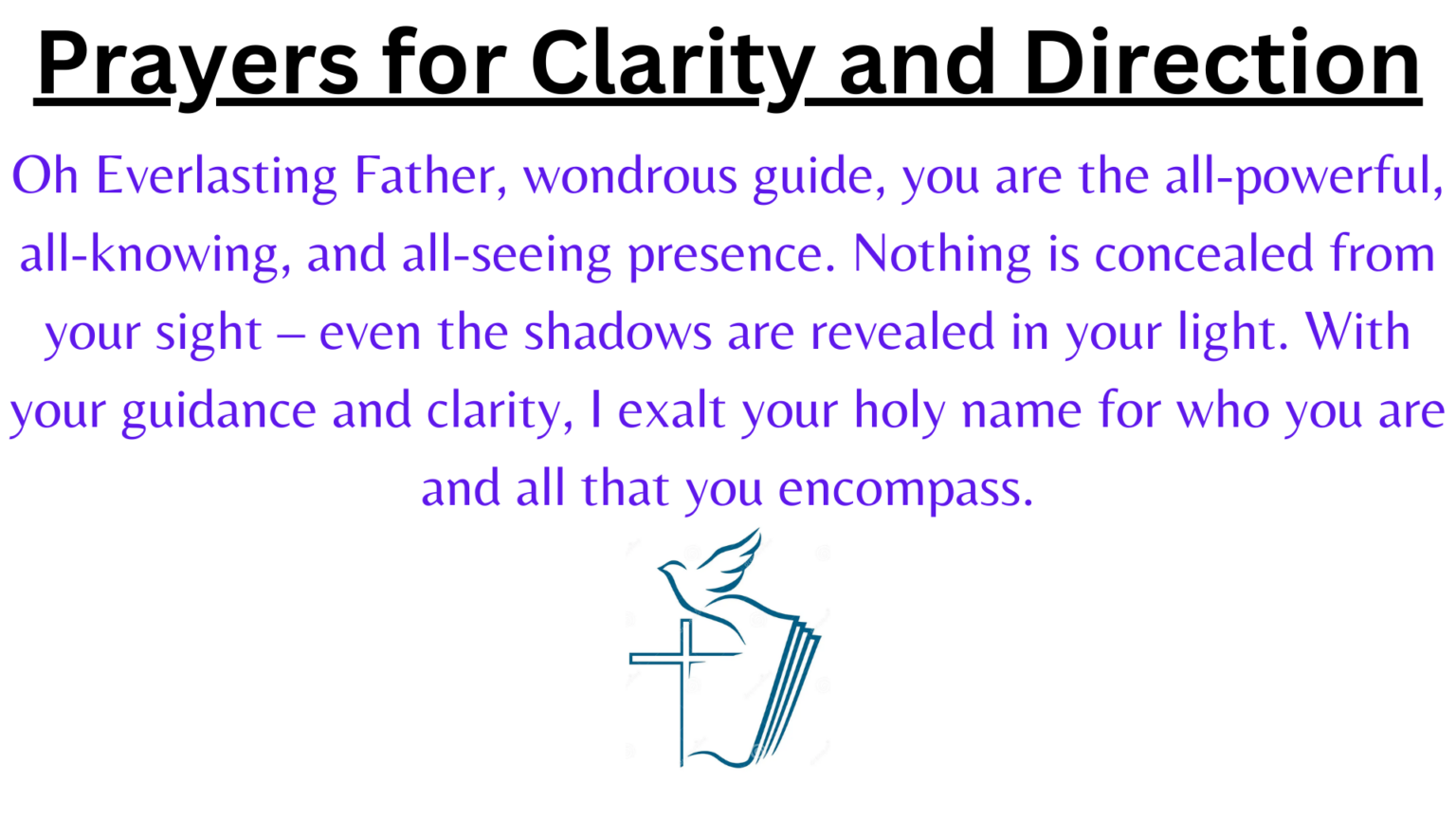 Prayers for Clarity and Direction: Navigating Life's Path with Purpose